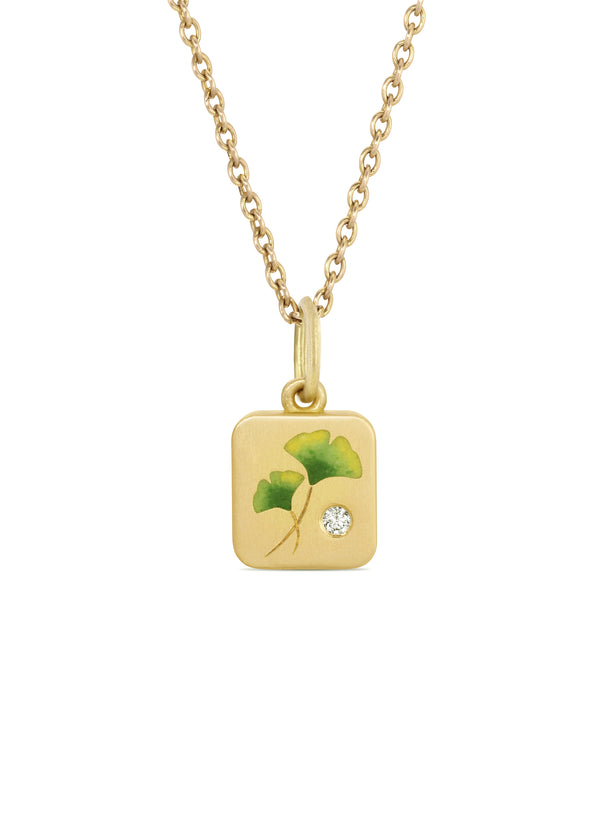 Ginkgo Tile Pendant