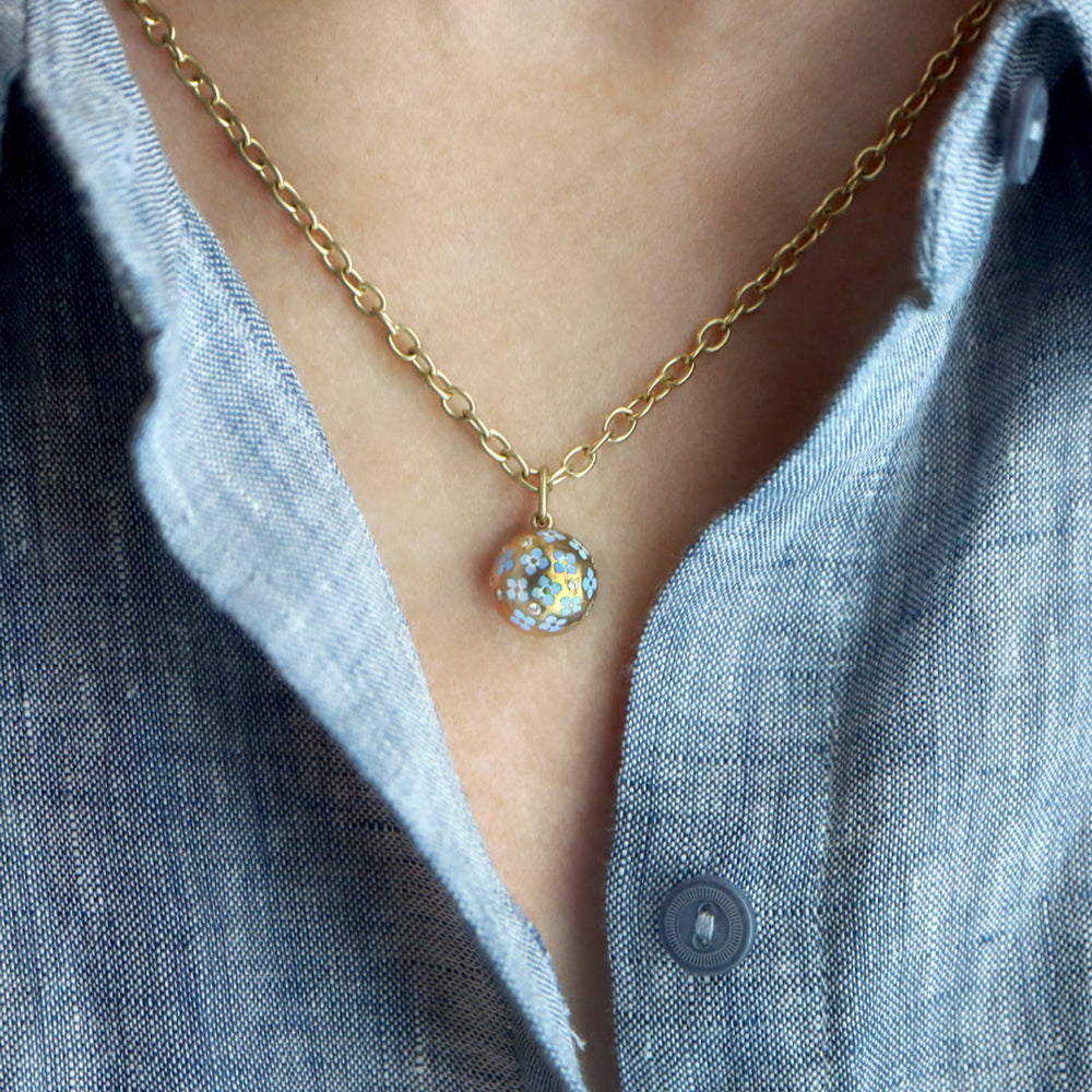 Hydrangea Pom Pendant – Gwen Barba