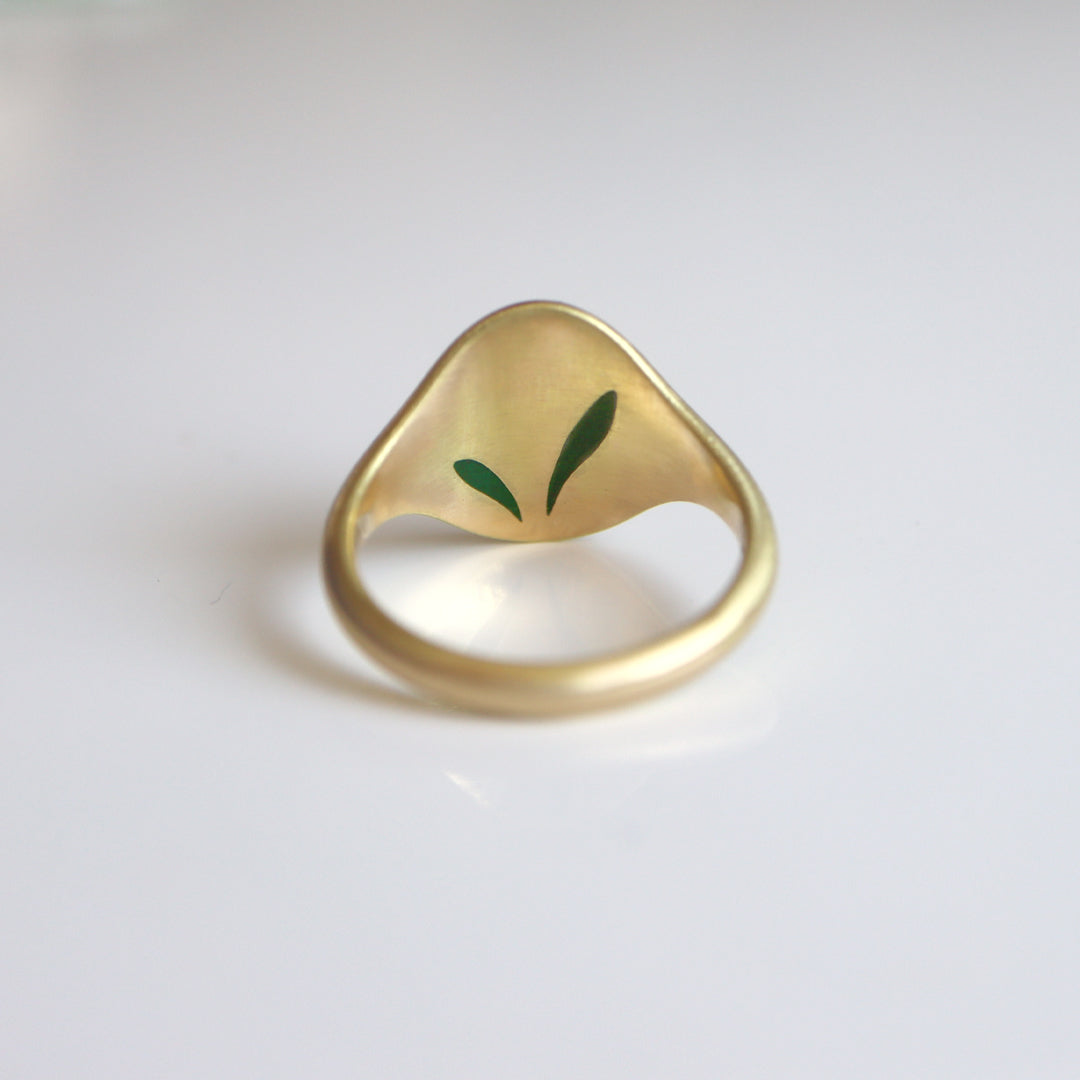 Lily of the Valley Signet Ring – Gwen Barba