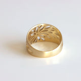Ready to Ship, Aster Cigar Band, 18k Gold, Size 7