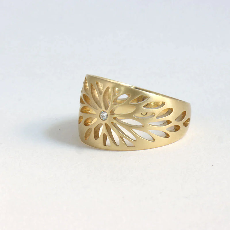 Ready to Ship, Aster Ring, 18k Gold, Size 7