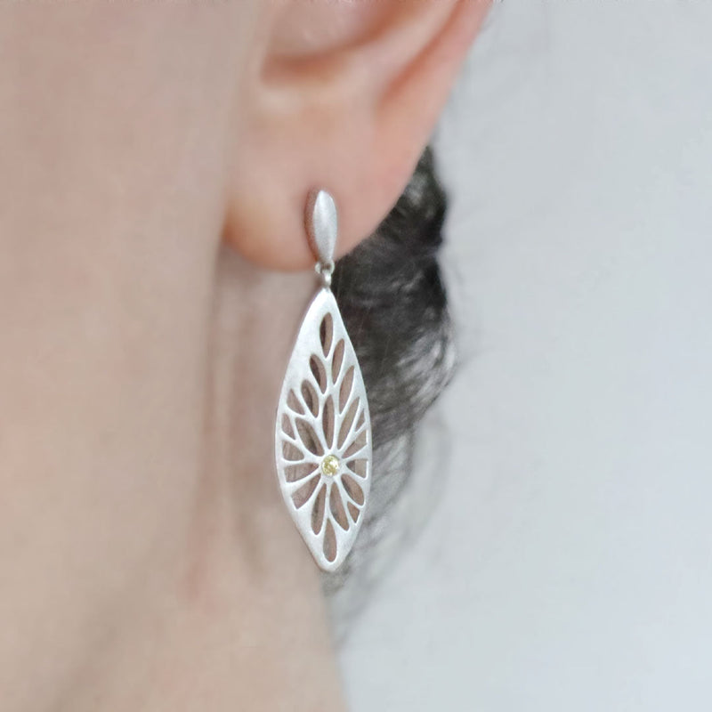 Ready to Ship, Aster Earrings - Sterling Silver