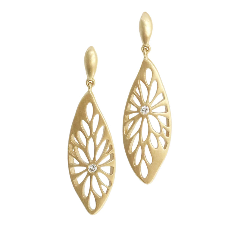 WHOLESALE: Aster Earrings - Yellow Gold