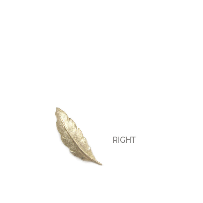 WHOLESALE: Leaflet Studs - Yellow Gold