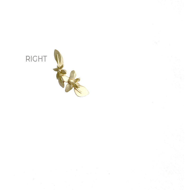WHOLESALE: Blossom Garland Studs - Yellow Gold