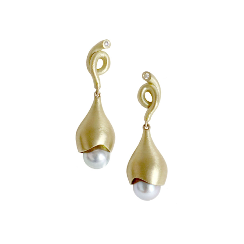 WHOLESALE: Lily Bell Drops - Yellow Gold
