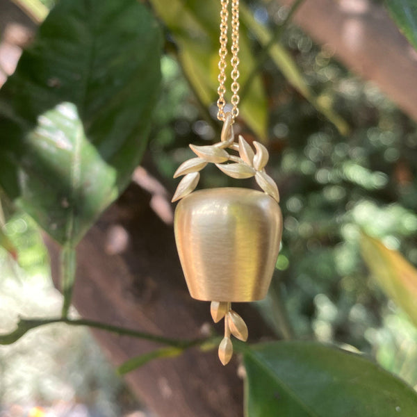 WHOLESALE: Seedling Lulu Bell Pendant - Yellow Gold